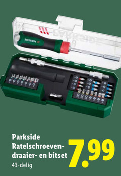  schroefbitset parkside draaier bitset delig 