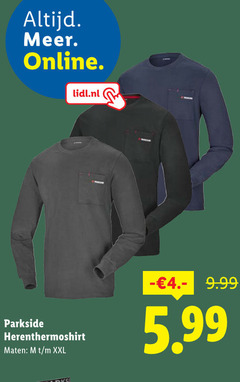  online lidl.nl parkside herenthermoshirt maten xxl 5.99 