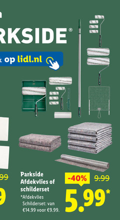 klik op dit plaatje voor een vergroting en voor vergelijkbare aanbiedingen gerelateerd aan
schilderset schildersvlies parkside lidl.nl 5.99 schilderset schildersvlies parkside lidl.nl 5.99