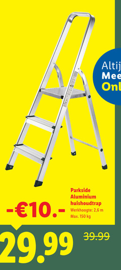  huishoudtrap 150 parkside aluminium werkhoogte 2 6 