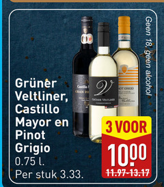  witte wijn rode 3 18 1000 veltliner castillo mayor pinot grigio l re alcohol stuk 