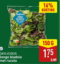  sla 16 150 nutri score jonge bladsla rucola kruidig zacht 
