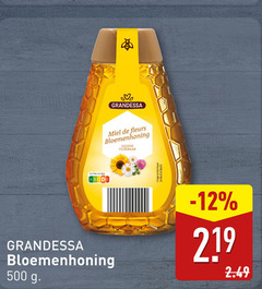  honing 500 nutri score bloemenhoning fleurs liquide vloeibaar symbolisch beeld 