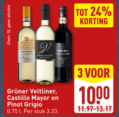  witte wijn rode 3 18 24 1000 alcohol pinot grigio veltliner castillo mayor reserva marin austria l stuk 