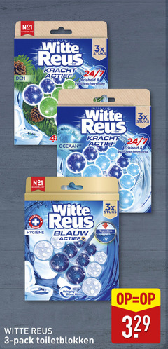 witte reus toiletblok 3 nederland stuks 3x kracht 24 7 oceaan schoon blauw geuren reiniging water pack toiletblokken 
