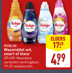  robijn wasmiddel 22 korte koude classics color langer kleuren pals black velvet zwart wit kleur meerdere wasbeurten pink sensation elders 