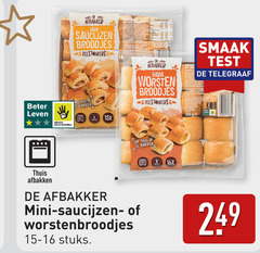  saucijzenbroodjes worstenbroodjes 320 beter leven dieren bescherming co mini saucijzen broodjes thuis bakken worsten ge telegraaf afbakken stuks 