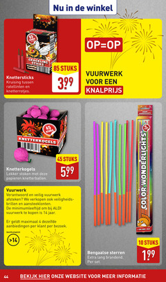  kindervuurwerk - vanaf 16 jaar 4 10 14 18 44 45 60 crackling sticks stuks pieces crackers knettersticks kruising vuurwerk stoken papieren verantwoord veilig afsteken veiligheids brillen minimumleeftijd maximaal dezelfde bezoek color sec bengaalse sterren lang brandend bekijk 