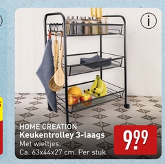  keukentrolley 3 home creation wieltjes ca. cm stuk 