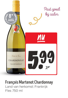  witte wijn 750 8 hamersma zalm france chardonnay land frankrijk fles ml 