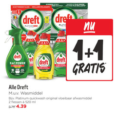  dreft afwasmiddel vaatwasmiddel 1 2 3 15 19 schonere afwas machine vaisselle propre briljante glans brillance power stop weken platinum wash quickwash langer longtemps wasmiddel original vloeibaar flessen ml 