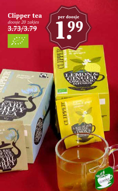  clipper thee 20 organic grey tea bag earl doosje zakjes 1 99 lemon ginger infusion 