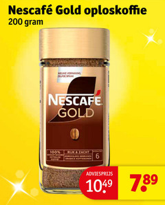  nescafe oploskoffie 100 200 gold nieuwe rijk zacht verantwoord geteelde zorgvuldig gebrande koffies arabica koffiebonen 