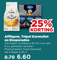 karmeliet affligem desperados speciaalbieren 4 25 33 belge tripel verfijnd fris fraiche triple blikjes m.u.v 