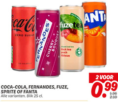  sprite coca-cola fernandes fuze tea fanta ice frisdrank cola 2 25 zero sugar cherry bouquet fuzetea iced black peach hibiscus coca blik 