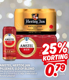  hertog jan amstel blikjes bier 1 25 33 50 1870 natuurzuiver pilsener hertogjan 0.0 blond blik varieeren 
