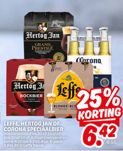  hertog jan leffe corona speciaalbieren blikjes bier 6 25 30 33 50 grand prestige with jeff bockbier blonde speciaalbier fles blik varieeren pack blond 