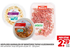  100 120 heiploeg garnalen della tapas vleeswaren kuip pak stuk 3.99 