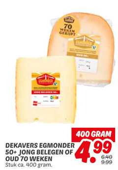  kaas 25 50 400 jong belegen 10 weken egmonder oud dekavers stuk ca. 