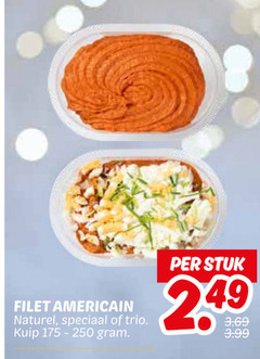  filet americain naturel trio kuip stuk 3.99 