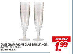  champagneglazen 8 350 duni champagne glas brilliance ml pak stuks elders 