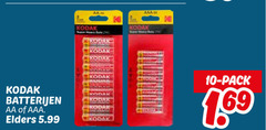  kodak batterijen 10 aa aaa elders 5.99 pack 1 69 