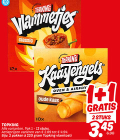 1 2 12 original vlammetjes classic 12x originele topking oven oude kaas 10x pak stuks varieeren pakken vlamtosti 
