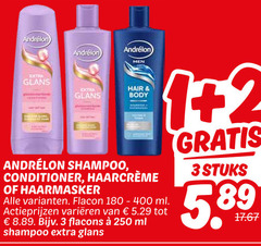 1 2 3 180 250 400 andreelon extin glans ctha men hair   body shampoo   conditioner haarcreeme of haarmasker   alle varianten . flacon - ml actieprijzen varieeren van     5.29 tot 8.89 bijv flacons e  extra gratis stuks 5 89 17.67 
