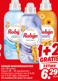 robijn wasverzachter 1 2 3 classics roby jasmijn sandelhout verzachter langdurig frisse geur zacht puur milde flacon wasbeurten varieeren passiebloem bergamot stuks 