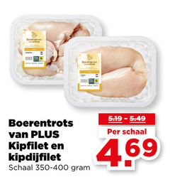 469 boots vanplus boerentrots van plus kipfilet en kipdijfilet schaal 350-400 gram 5.19-5.49 per 