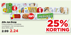 jan vers deeg pizzadeeg 25 600 voordeel 2x rond kitchen flamm tomaten saus zuurdesem tomatensaus doos recept 