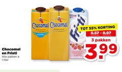 0 1 3 55 chocomel en fristi alle pakken e  liter de enige echte calcium   vit halfvol tot korting 6.57-8.97 rood fruit smaak au gout fruits ro 3.99 