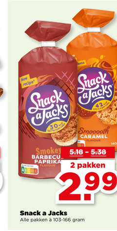 2 30 127 170 299 ents nutri - score new recipe snack shack stacks jacks kcal kj per cake kul ner smooooth caramel flavour smokey 5.18- 5.38 barbecu  abcde paprika pakken 140ge a alle e  103-166 gram 