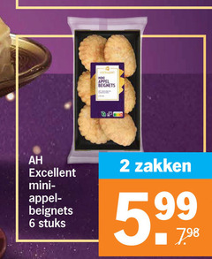  2 6 excellent mini appel beignets stuks zakken 
