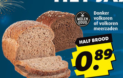  brood molen goud donker volkoren meerzaden 