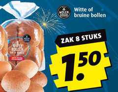  bolletjes 8 molen witte goud bruine bollen assortiment zak stuks 