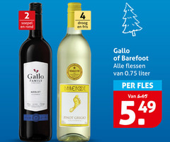  witte wijn rode 2 4 soepel rond droog fris gallo family merlot california medaille barefoot pinot grigio flessen liter fles 5 