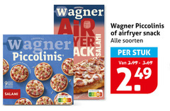  wagner diepvriespizza 9 original air piccolinis airfryer snack soorten salami nutri score stuk 