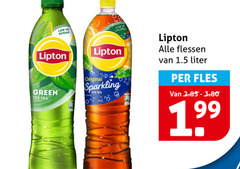  lipton ice tea sugar green original sparkling flessen liter fles 