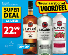  20 1002 bacardi flessen liter super deal spiced voordeel cuba company carta blanca razz premium spirit drink with rum spices establecido flavours and superior white santiago empresa la familia val imported from puerto rico raspberry flavour for bad mixing your favourite lemonade pour 