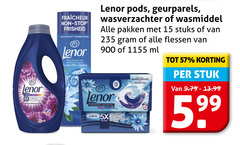  lenor wasverzachter 15 stop geurparels wasmiddel pakken stuks flessen ml 5x booster koude stuk 