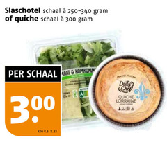  300 slaschotel schaal quiche art komkommer 3 daily chef lorraine kilo v.a. 