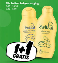  1 zwitsal babyverzorging sans shampoo shampooing kokosolie 