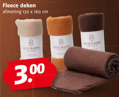  160 fleece deken cm blanket blanke 