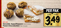  2 4 gevulde appelflappen pak stuks feest chocobollen 3.99 