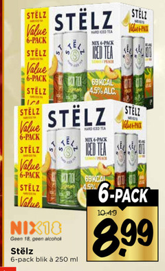  hard seltzer 6 18 250 pack l iced tea mix nix18 alcohol men man blik ml 