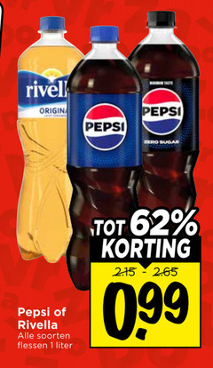 pepsi rivella cola frisdrank 1 origina zero sugar soorten flessen liter 