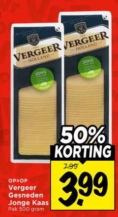  50 500 tam vergeer holland jong tour gesneden jonge kaas pak 3.99 