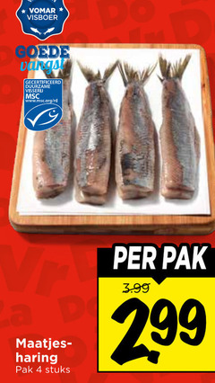  4 visboer gecertificeerd duurzame visserij www.msc.org nl haring pak stuks 3.99 