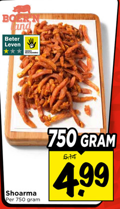  750 boer and beter leven dieren bescherming shoarma 